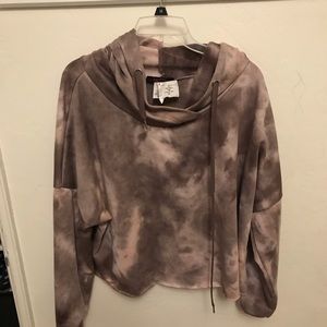 Tie Dye cropped hoodie